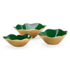 Chelsea House Emerald Enameled Bowls, Set of 3