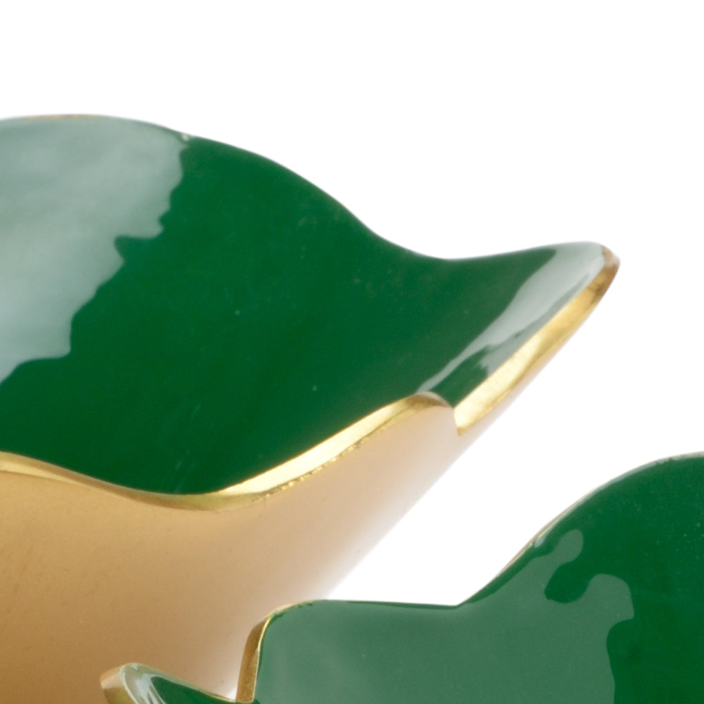 Chelsea House Emerald Enameled Bowls, Set of 3