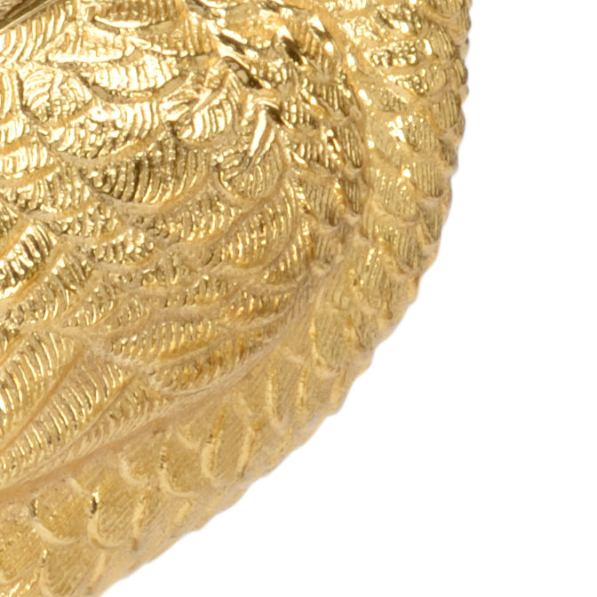 Chelsea House Brass Peacocks Sculpture, Set of 2