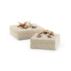 Chelsea House White Shell Boxes, Set of 2