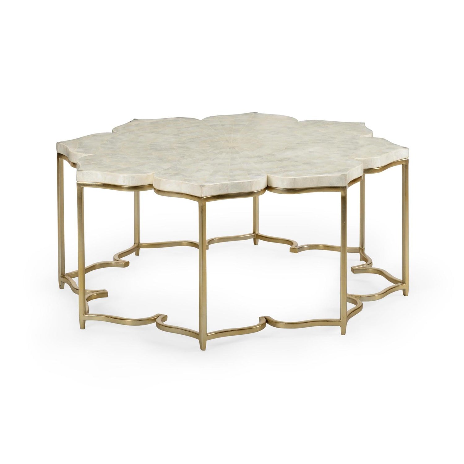 Chelsea House Lotus Flower Cocktail Table