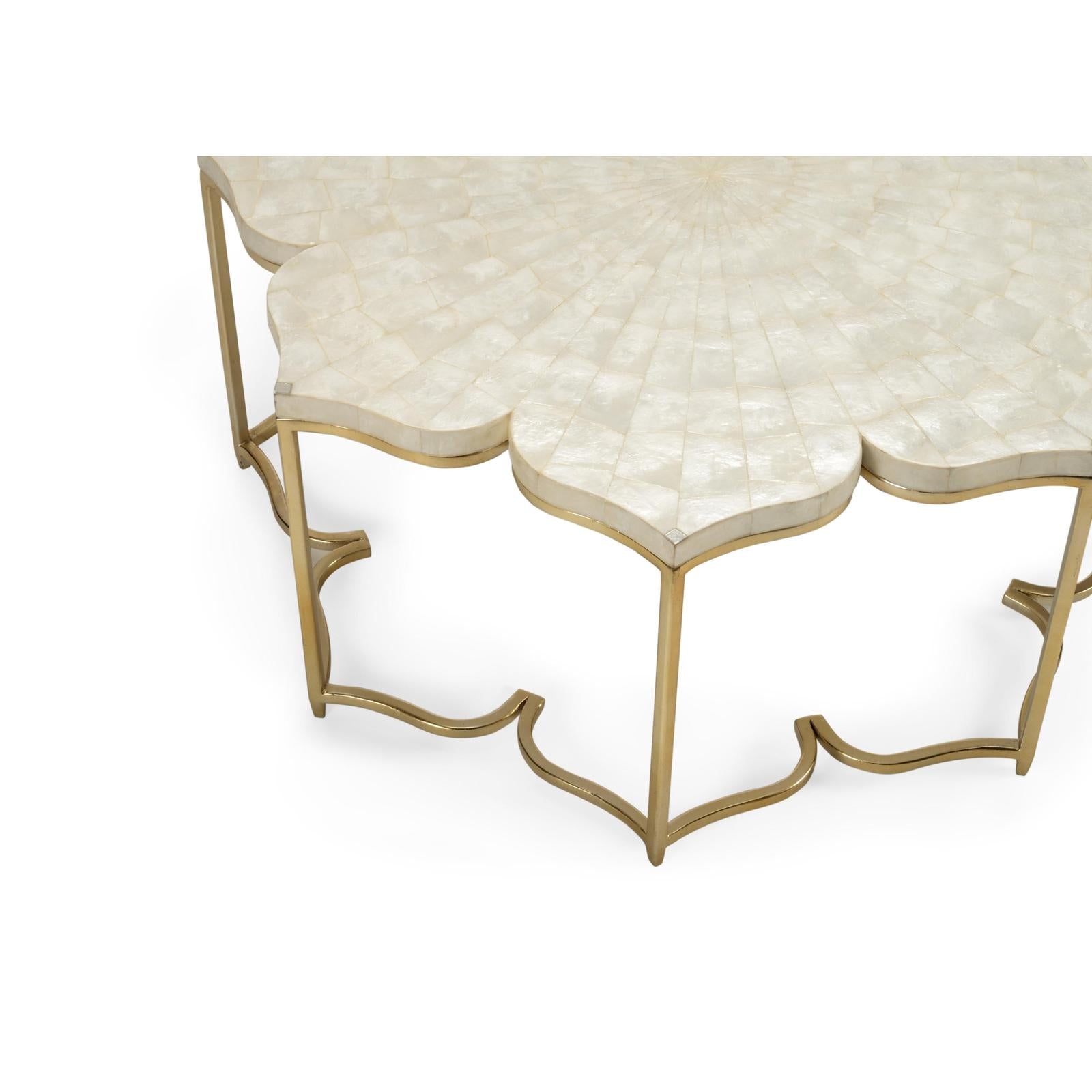 Chelsea House Lotus Flower Cocktail Table