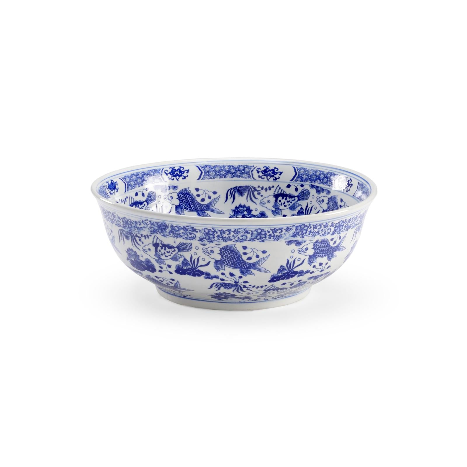 Chelsea House Blue and White Fish Bowl