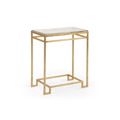 Chelsea House Seed Glass Gold Side Table