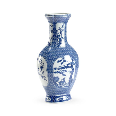 Chelsea House Blue And White Stag Vase