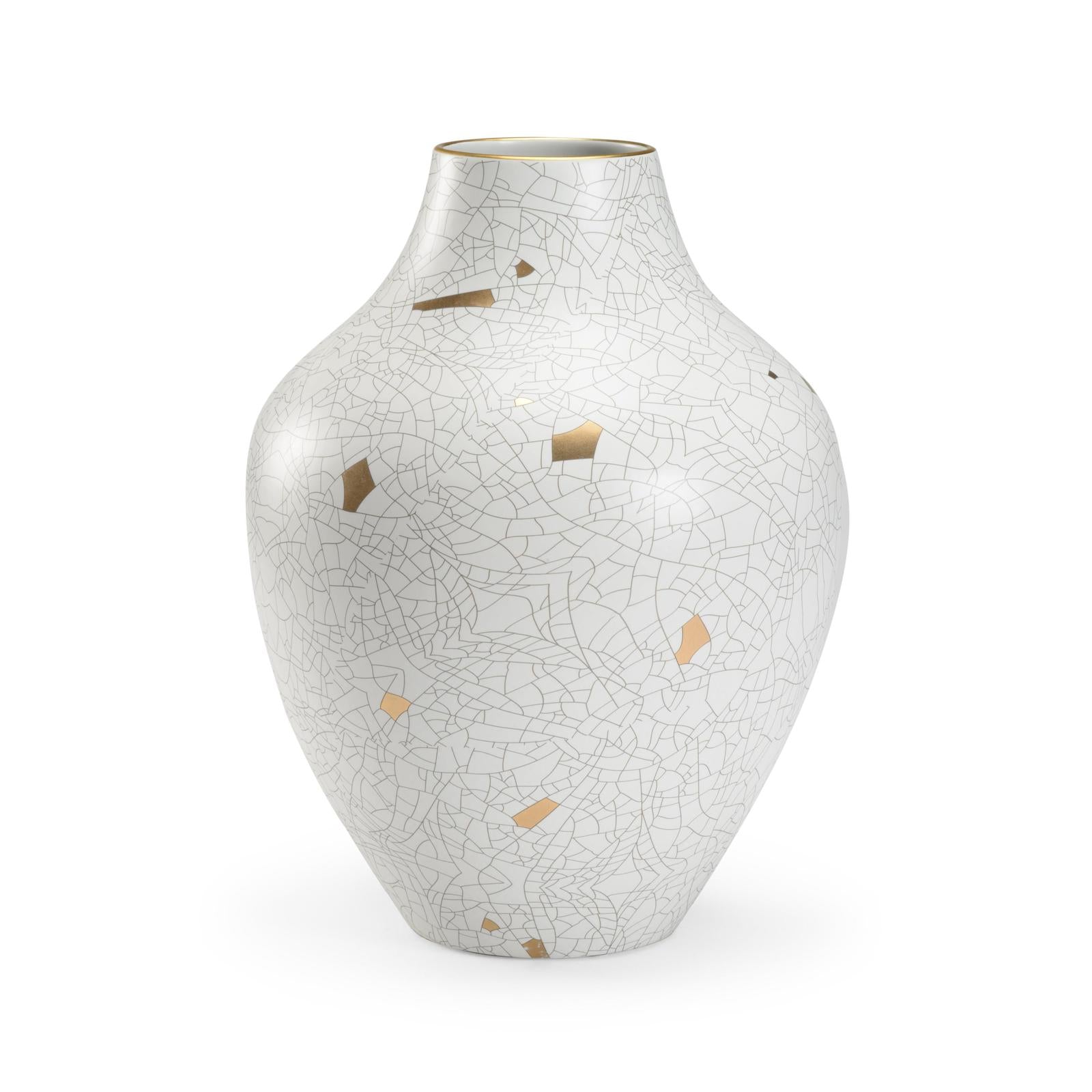 Chelsea House Gold Crackle Urn
