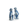 Chelsea House Blue And White Palace Dogs, Pair