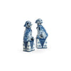 Chelsea House Blue And White Palace Dogs, Pair