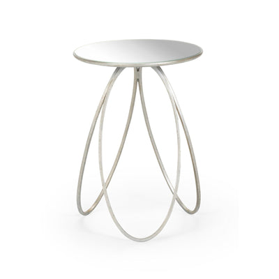 Chelsea House Silver Tri Leg Accent Table