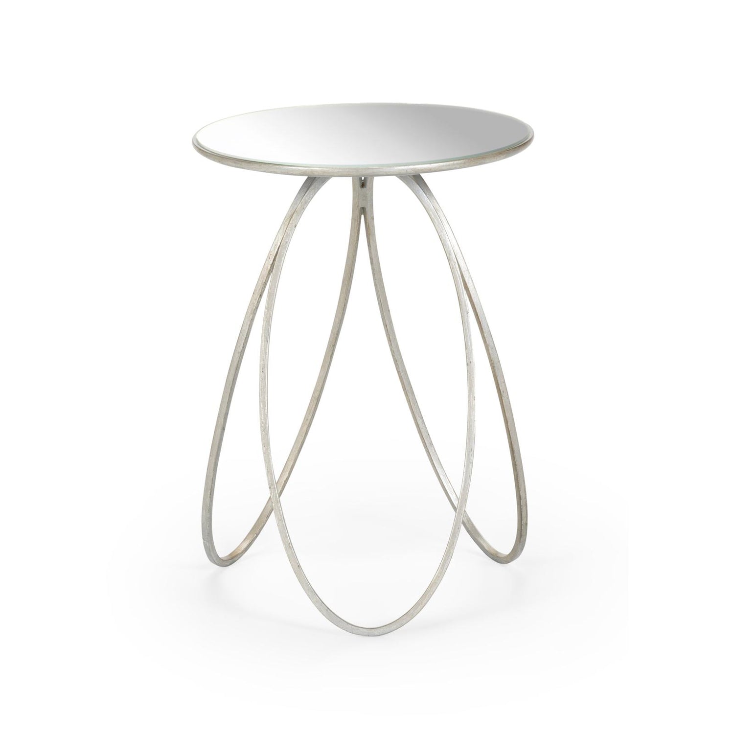 Chelsea House Silver Tri Leg Accent Table
