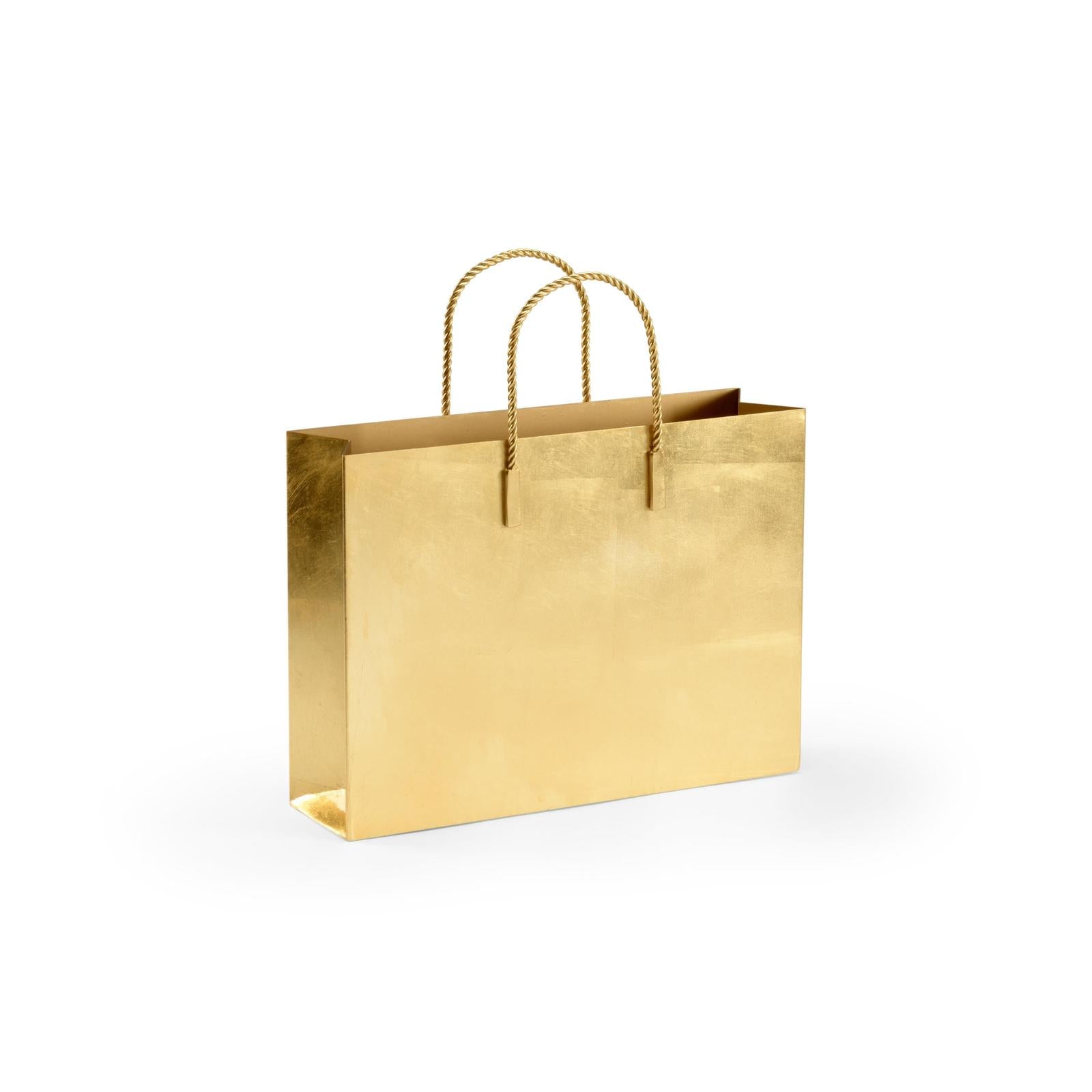 Chelsea House Gold Chic Tote Magazine Rack Wastebasket