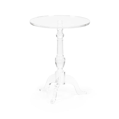 Chelsea House Acrylic Pedestal Side Table