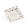 Chelsea House White Square Bee Verse Plate