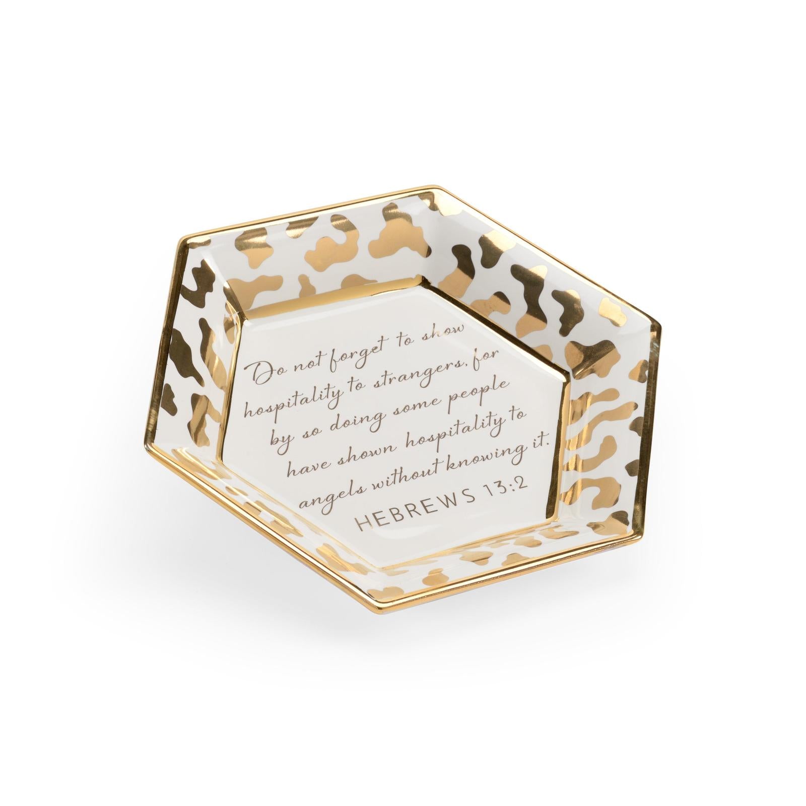 Chelsea House White Honeycomb Jungle Verse Plate