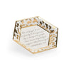 Chelsea House White Honeycomb Jungle Verse Plate