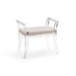 Chelsea House Neoclassic Acrylic Bench