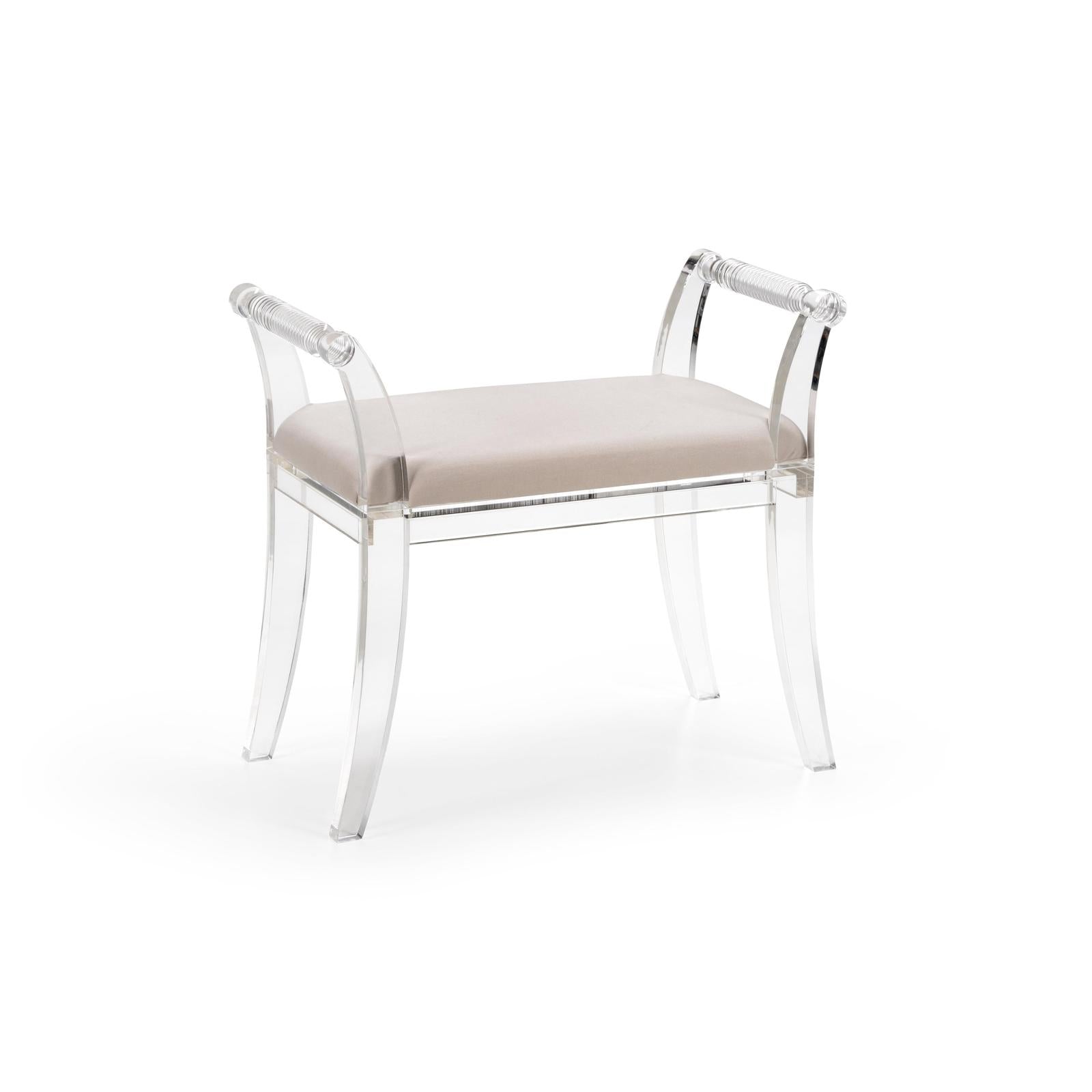 Chelsea House Neoclassic Acrylic Bench