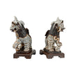 Chelsea House Chinese Dogs Sculpture, Pair