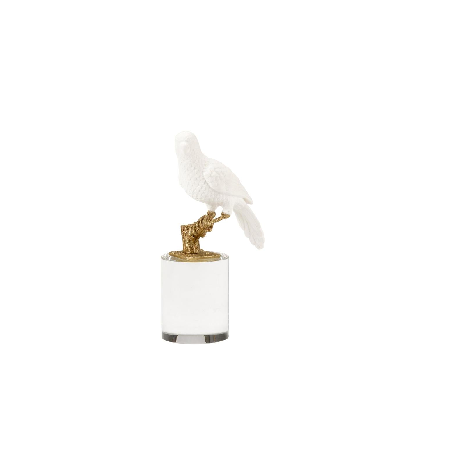 Chelsea House Parrot On Crystal Sculpture