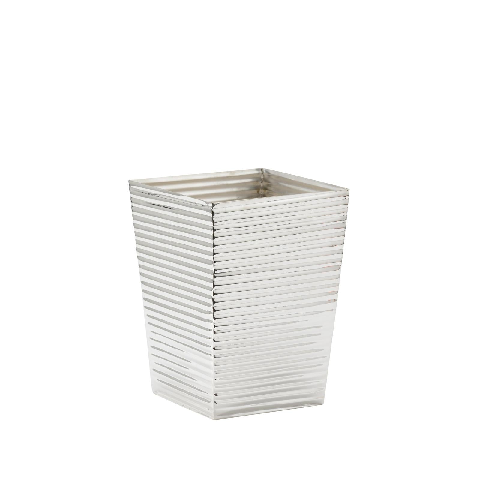 Chelsea House Carson Silver Wastebasket