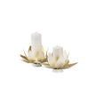 Chelsea House Lotus Candleholders, Set of 2