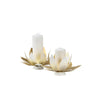 Chelsea House Lotus Candleholders, Set of 2