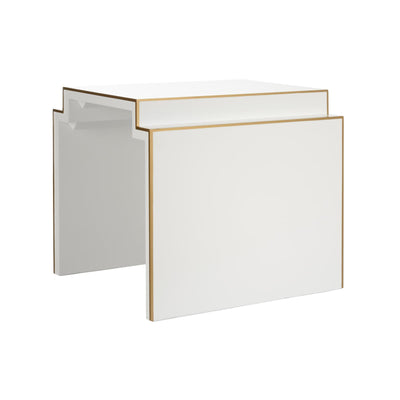 Chelsea House Chatsworth White Side Table