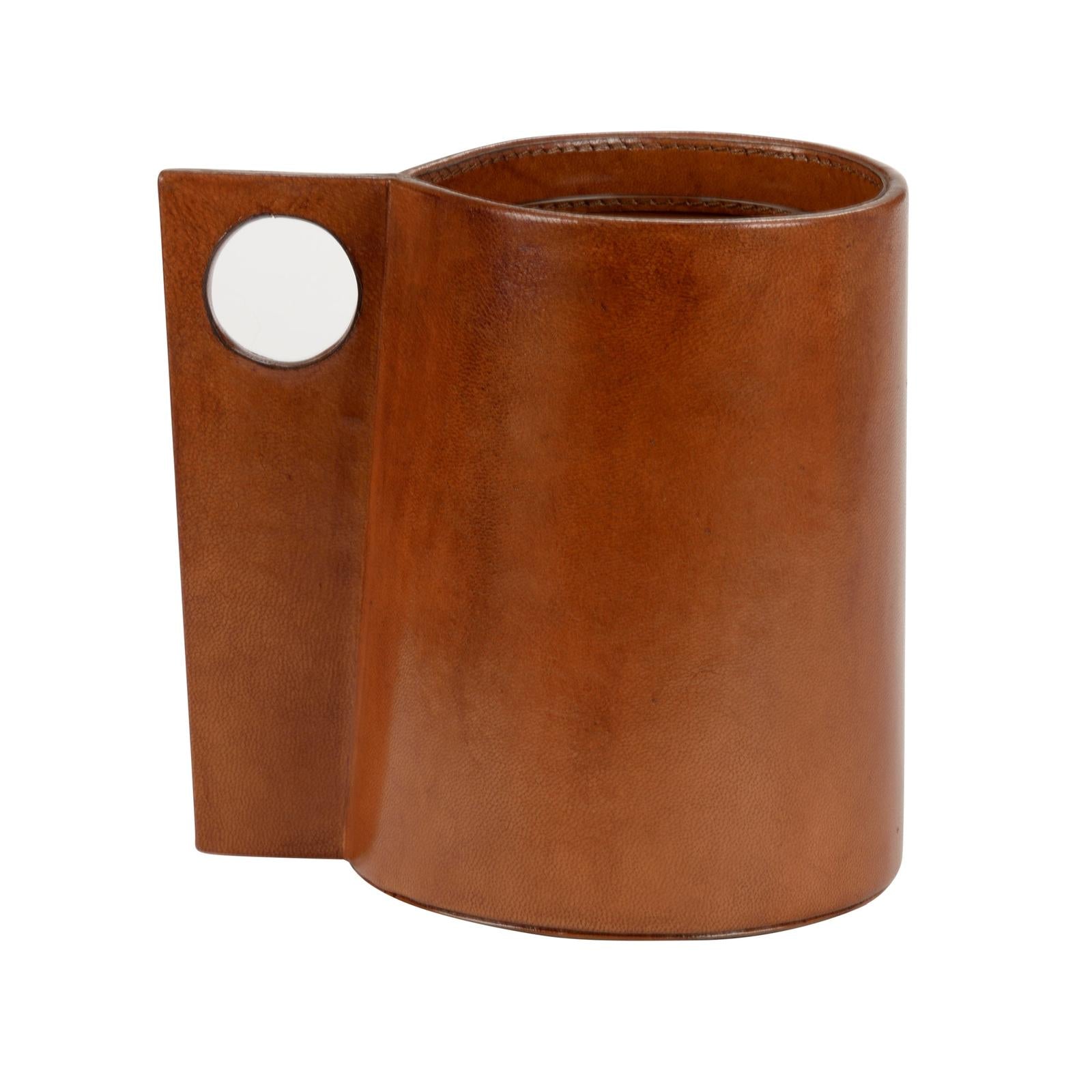 Chelsea House Leather Small Vase