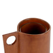 Chelsea House Leather Small Vase