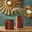 Chelsea House Leather Small Vase
