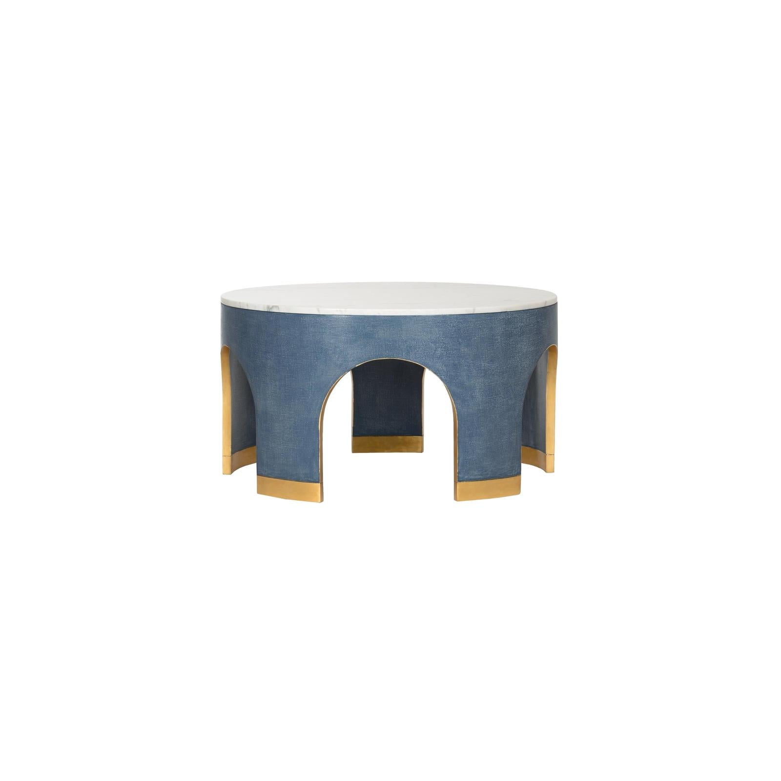 Chelsea House Aqueduct Blue Cocktail Table