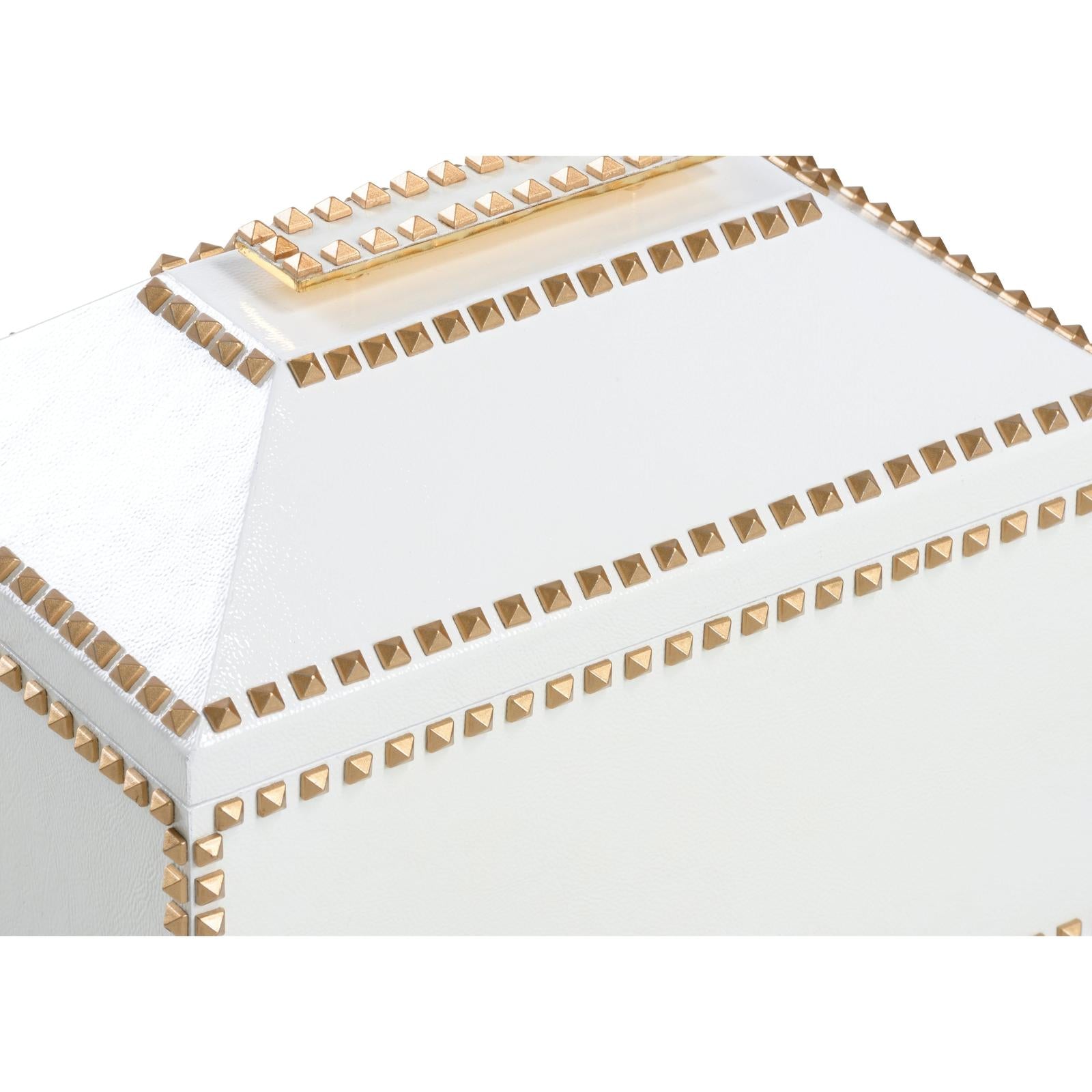 Chelsea House Chic White Studded Box
