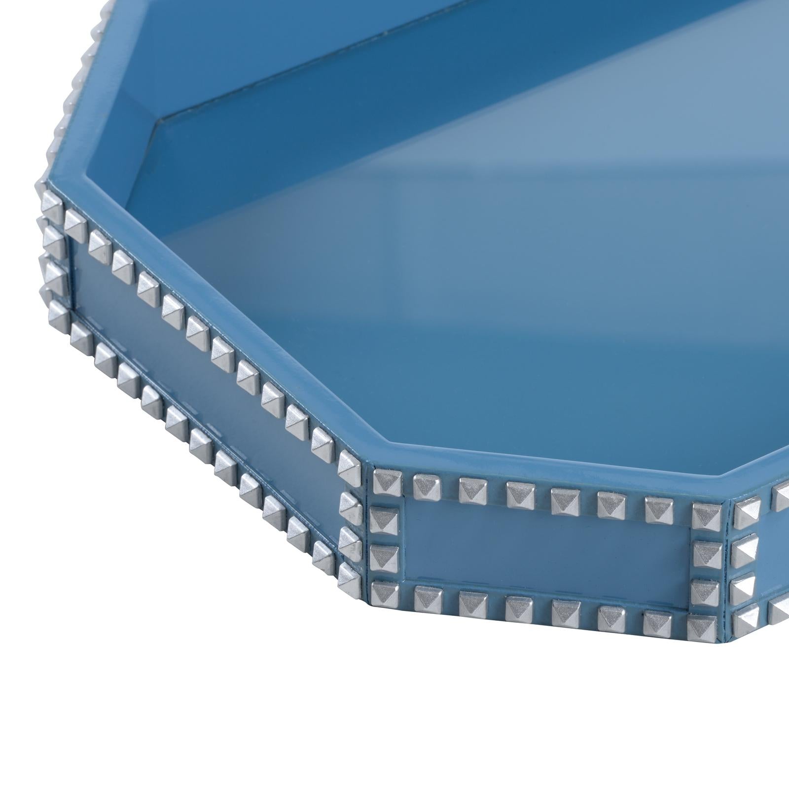 Chelsea House Chic Blue Studded Tray