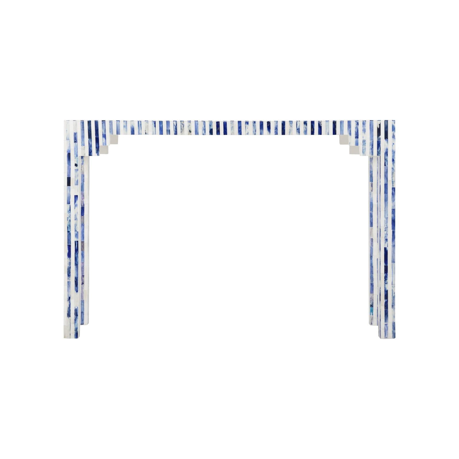 Chelsea House Bone Blue Inlay Console