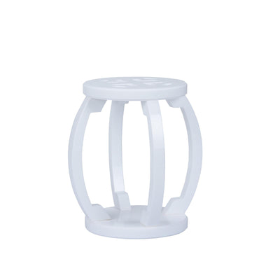 Chelsea House White Lucite Garden Stool