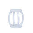 Chelsea House White Lucite Garden Stool