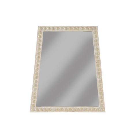 Chelsea House Whitewash Trapezoid Mirror