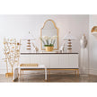 Chelsea House Alexis Glass Gold Tray