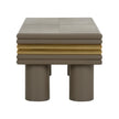 Chelsea House Coulter Leather Cocktail Table