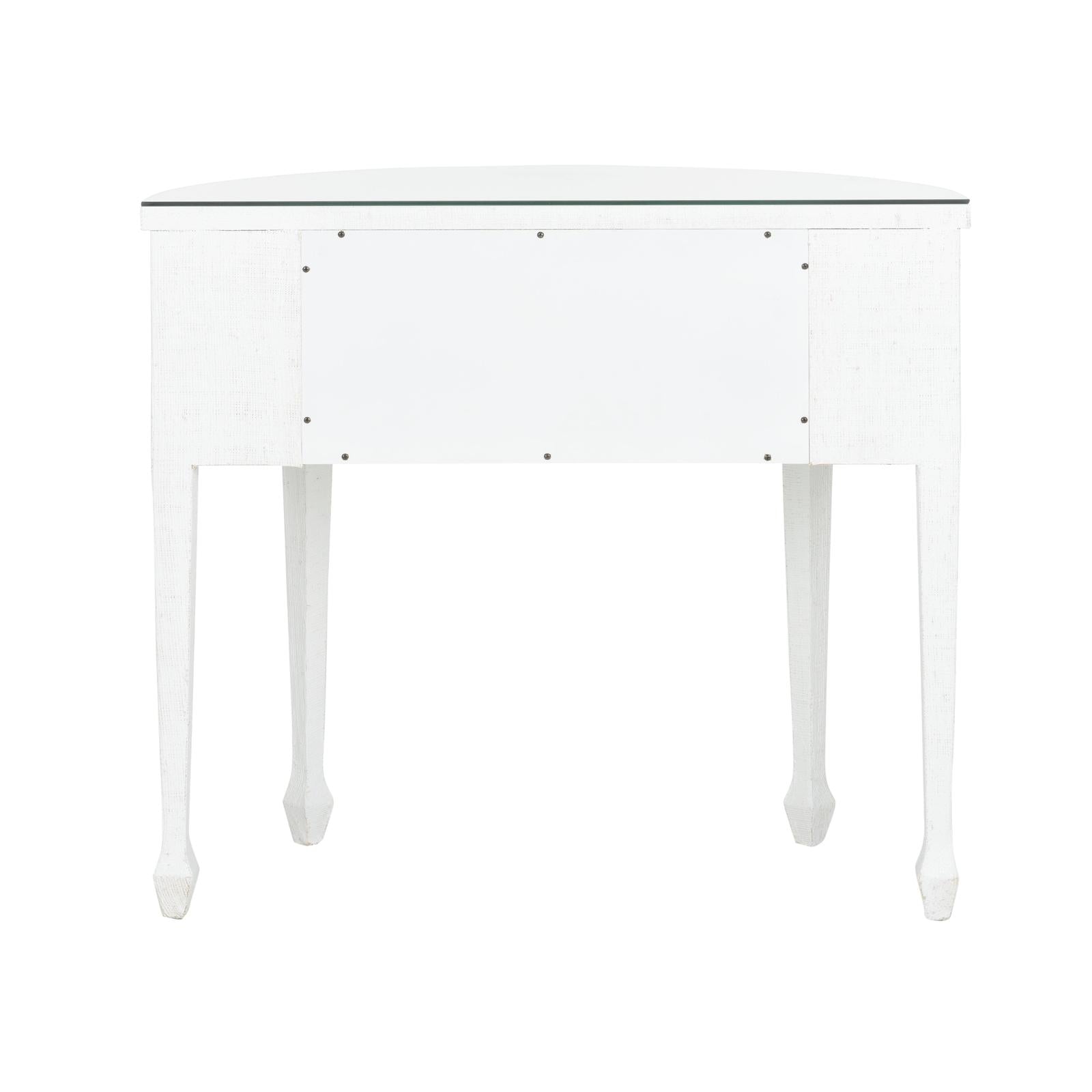 Chelsea House White George III Demilune Table