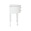 Chelsea House White George III Demilune Table