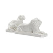 Chelsea House White Lions Figure, Set of 2