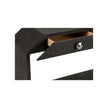 Chelsea House Bend Black 2 Drawer Console Table