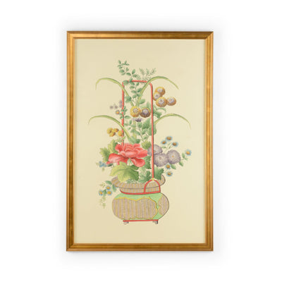 Chelsea House Chinoiserie Basket Panel