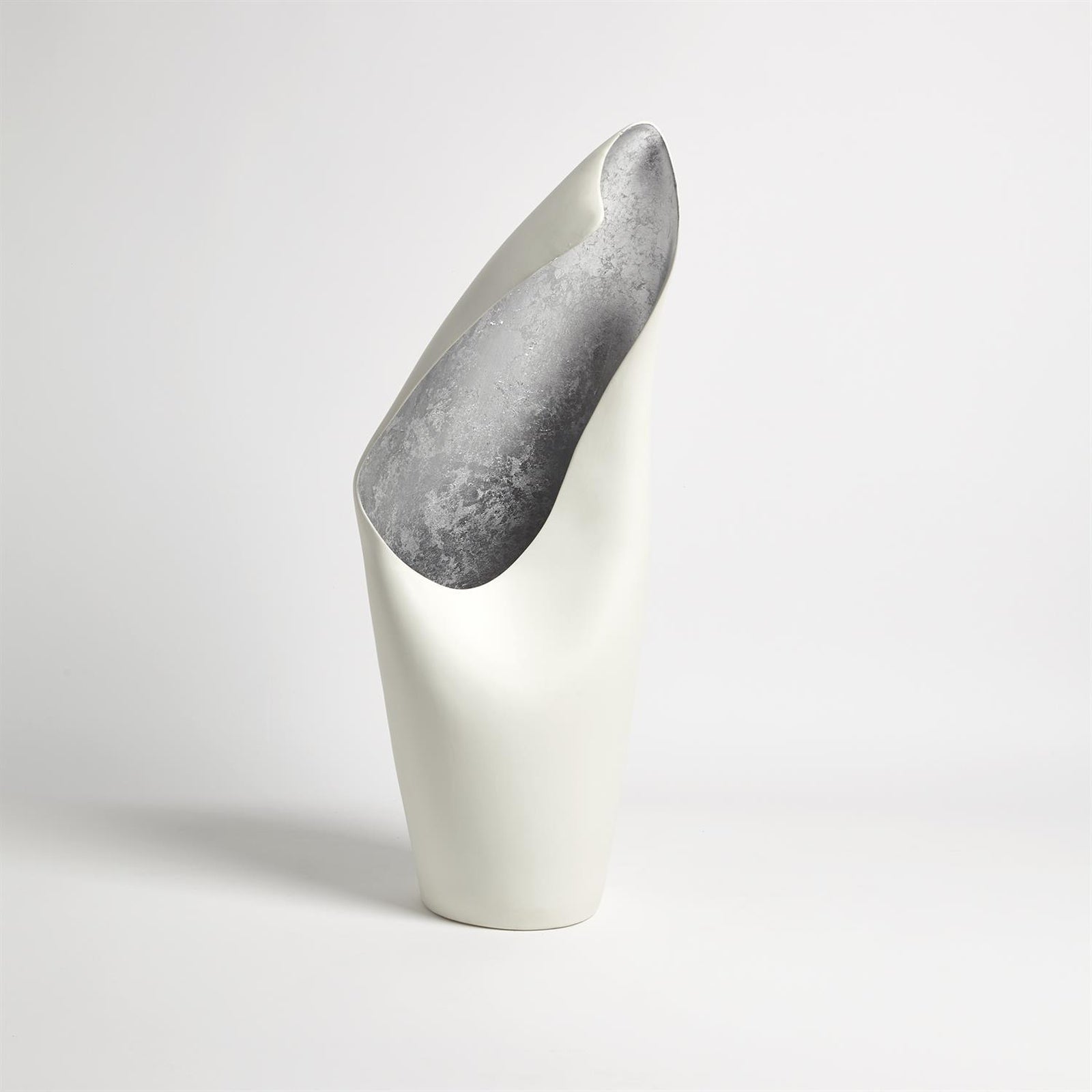 Global Views White Small Cowl Lamp