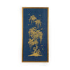 Chelsea House Gold Flowering Tree On Blue Frame