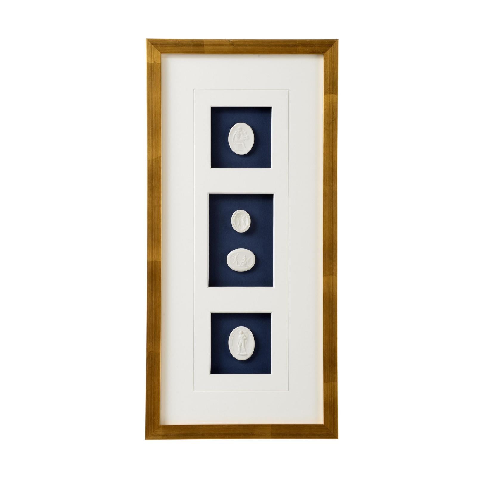 Chelsea House Intaglios On Navy Frame