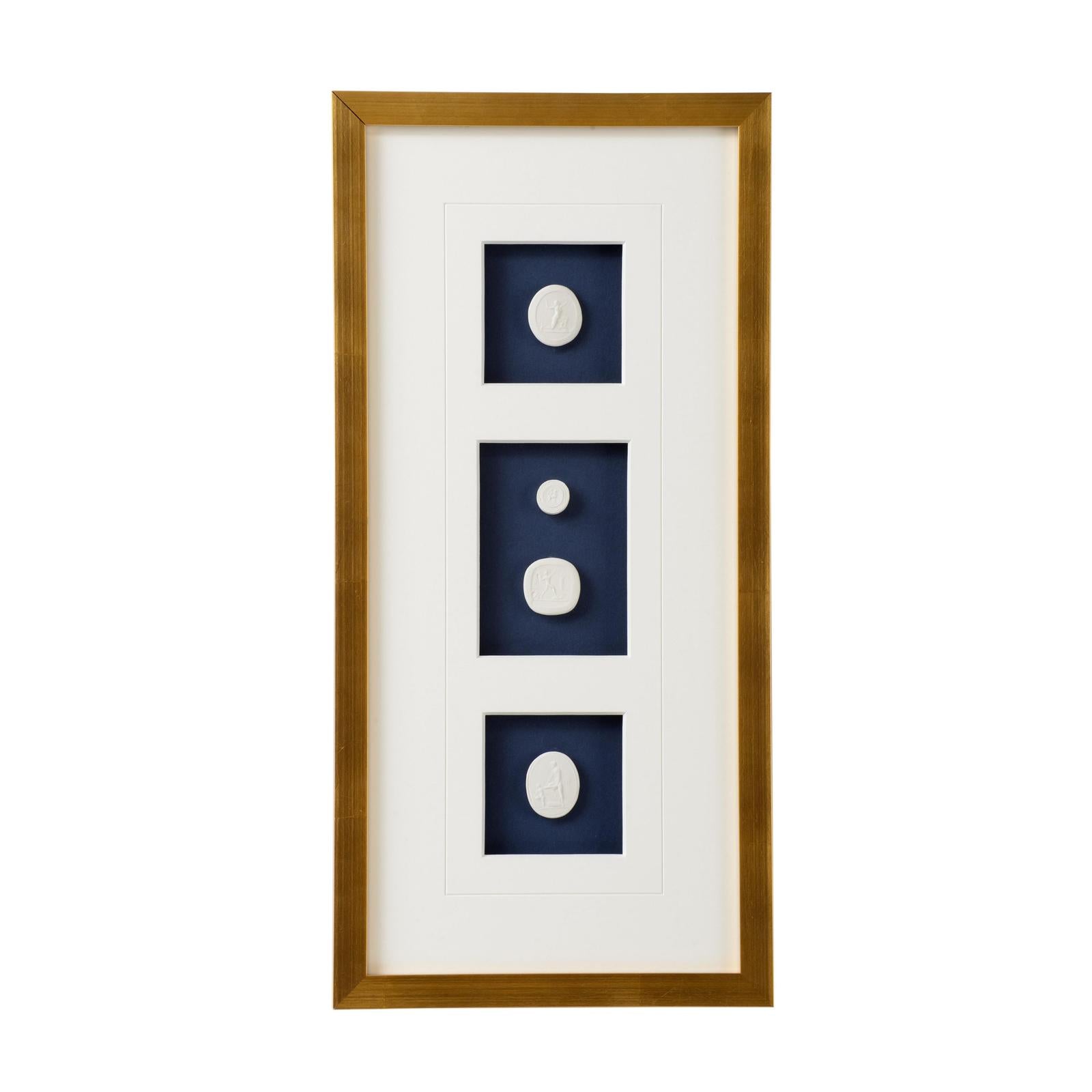 Chelsea House Intaglios On Navy Frame