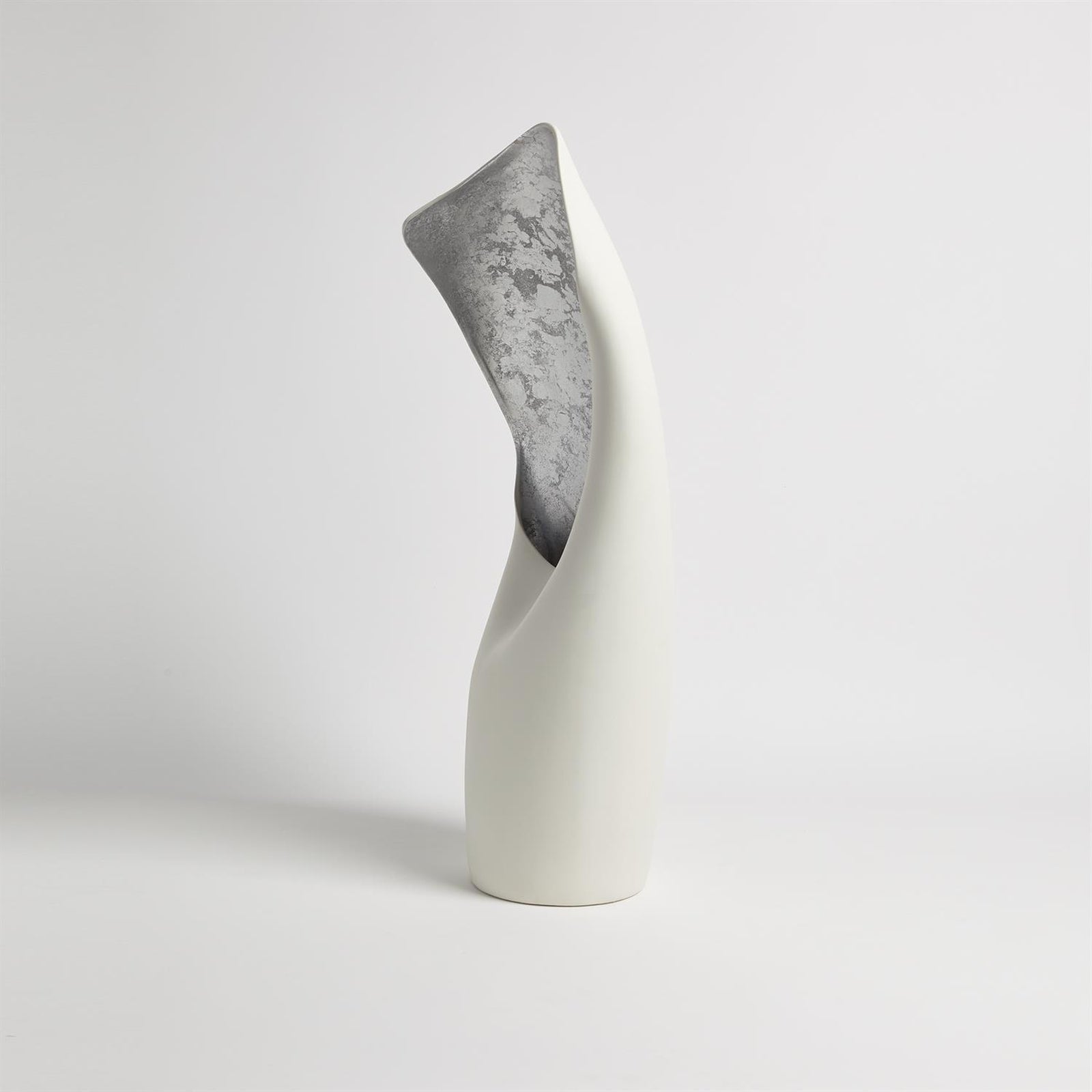 Global Views White Small Cowl Lamp