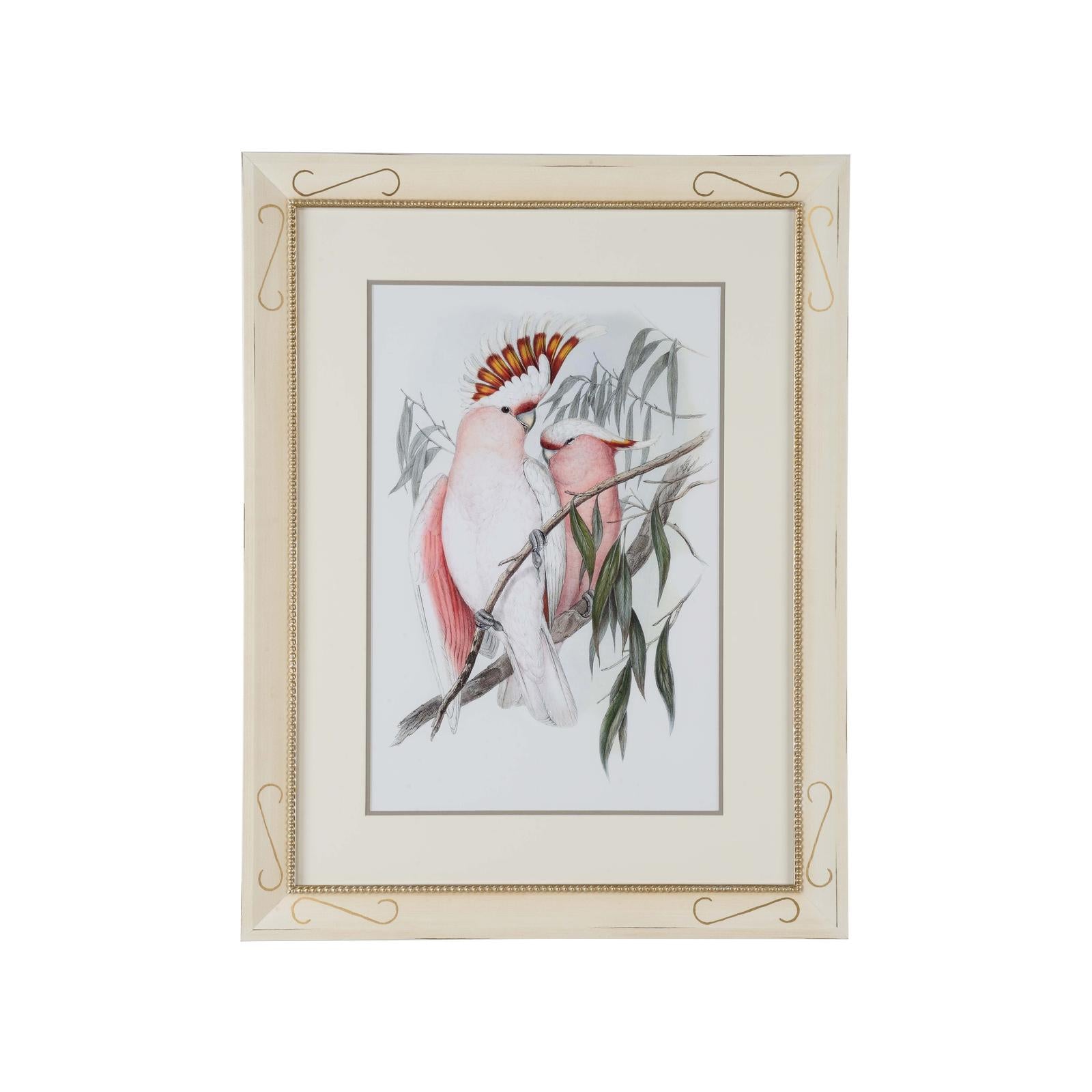 Chelsea House Pastel Parrots Frame
